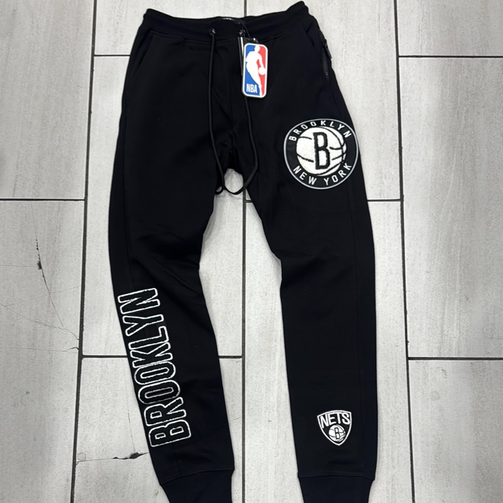 NBA Black Brooklyn Nets Joggers Sweatpants